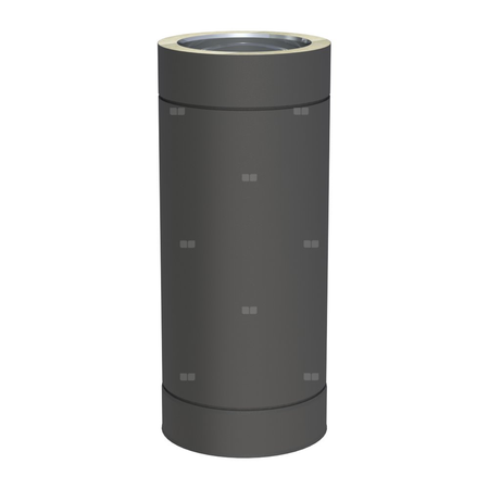 Rura dł. 500mm fi130mm lakierowana na czarno(RAL9011)