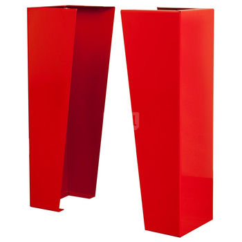 Podstawa 900 mm, szerokość 250 mm, do szafy wys. 550±100 mm, kolor czerwony RAL 3000