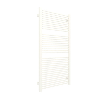 Grzejnik elektryczny TERMA MIKE 530 x 1035 mm, kolor biały drogowy RAL9016, moc 600 W, podłączenie E8, kabel spiralny z wtyczką biały