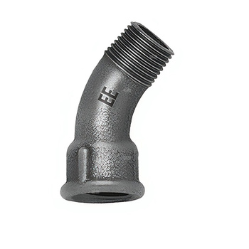 Łuk długi 45' ODLEWNIA ZAWIERCIE G4/22/40 żeliwo (ocynk) 2 1/2'' (GW x GZ)