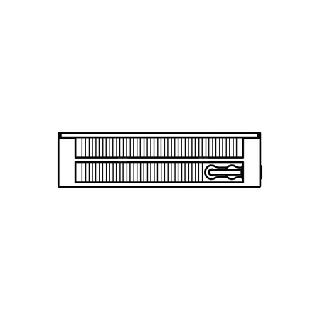Konwektor Kermi V-Kon S Typ22 BH280x133x1200mm QN1332, weiß, 6 bar, o. Abd., Vent. re