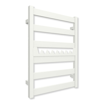 Grzejnik elektryczny TERMA VIVO 670 x 500 mm, kolor biały sygnałowy RAL9003, moc 300 W, podłączenie E8, kabel spiralny z wtyczką