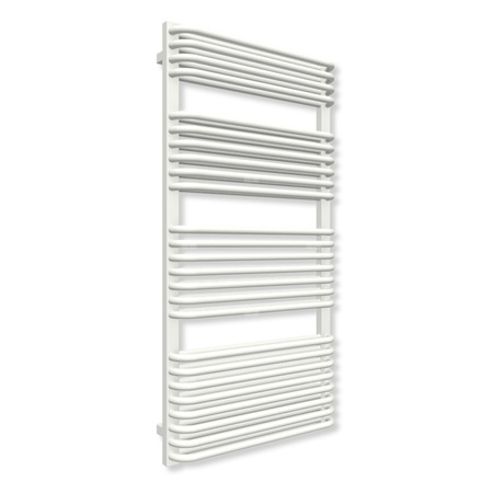 Grzejnik drabinkowy TERMA TYTUS, podłączenie SX, wym. 1260 x 640 mm, kolor biała ściana (farba), moc 1173W