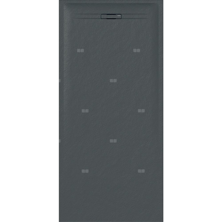 Brodzik prostokątny Geberit Sestra: 170x90x4cm, Grafit / Struktura łupka