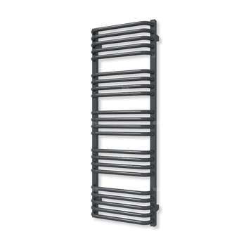 Grzejnik elektryczny TERMA ALEX 1140 x 400 mm, kolor metaliczna czerń, moc 400 W, podłączenie E1, kabel spiralny z wtyczką