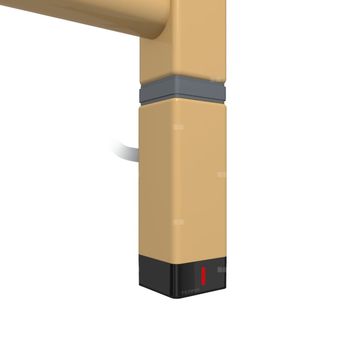 Grzałka TERMA One K30x30, 600W Tuba, Gold Gloss, kabel spiralny z wtyczką [złocisty, 2,5m, logo Terma, instr. TERMA]