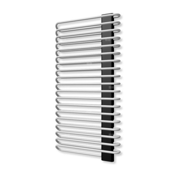 Grzejnik elektryczny TERMA MICHELLE 1200 x 600 mm, kolor chrom, moc 600 W, podłączenie E1, kabel spiralny z wtyczką