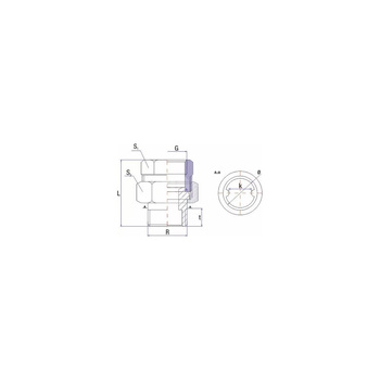 Złączka UNIPAK 0R43410357, 1 1/2'' (GW x GZ)