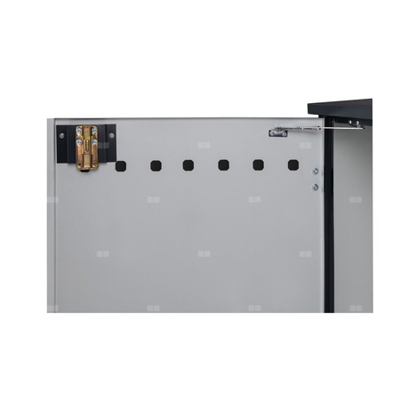 Punkt redukcyjno-pomiarowy na 3-4 gazomerzy G4/G6,w pionie,w skrzynce metalowej - antracyt