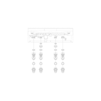 Zestaw przyłączy hydraulicznych do kotła FGB (przyłącze kątowe)