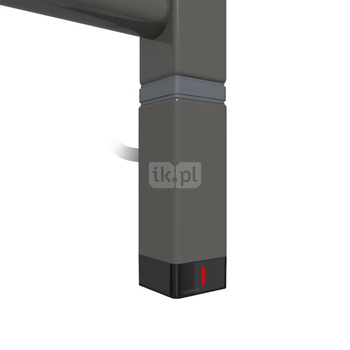 Grzałka TERMA One K30x30, 400W \ Tuba, RAL 7022, kabel prosty bez wtyczki z maskownicą [1,5m czarny,