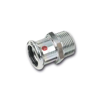 Nypel SANHA Therm, stal (Cynk/nikiel), 35 mm x 1 1/4'' (zw x GZ)