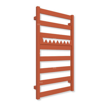 Grzejnik drabinkowy TERMA VIVO, podłączenie ZX, wym. 910 x 500 mm, kolor pomarańczowy ceglasty RAL2001 (farba), moc 350W