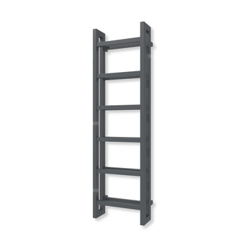 Grzejnik drabinkowy TERMA STAND, podłączenie SX, wym. 1380 x 400 mm, kolor szary grafitowy soft (farba), moc 660W