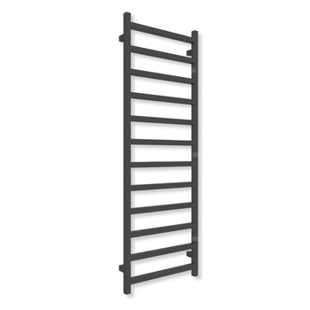 Grzejnik elektryczny TERMA SIMPLE 1440 x 500 mm, kolor heban, moc 600 W, podłączenie E8, kabel spiralny z wtyczką czarny