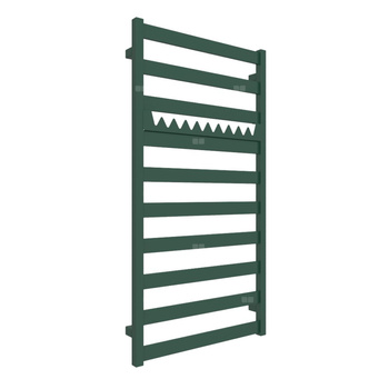 Grzejnik drabinkowy TERMA VIVO, podłączenie SX, wym. 1150 x 600 mm, kolor zielony mchowy RAL6005 (farba), moc 501W