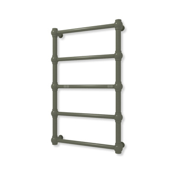 Grzejnik elektryczny TERMA RETRO 800 x 500 mm, kolor zielony oliwkowy RAL6003, moc 200 W, podłączenie E1, kabel spiralny z wtyczką