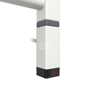 Grzałka TERMA One K30x30, 400W \ Tuba, RAL 9003, kabel prosty bez wtyczki z maskownicą [biały, 1,5m,