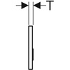 Przycisk uruchamiający Geberit Sigma50, przedni, uniwersalny, prostokątny