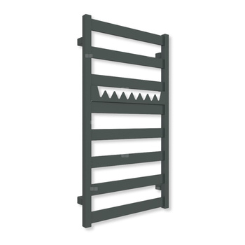 Grzejnik drabinkowy TERMA VIVO, podłączenie Z8, wym. 910 x 500 mm, kolor zielony czarny RAL6012 (farba), moc 350W