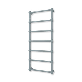Grzejnik elektryczny TERMA RETRO 1170 x 500 mm, kolor szafir anodowy, moc 300 W, podłączenie E8, kabel prosty bez wtyczki z maskownicą szary