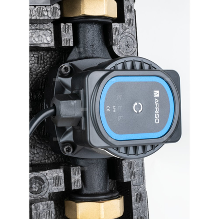 Grupa pompowa AFRISO PrimoTherm K 180-2 DN 25 AP 3-WM GZ x GW 1 1/2'' x 1'', z zaworem mieszającym, z izolacją, z pompą obiegową AFRISO APH 361 25-7/180 mm