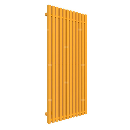 Grzejnik elektryczny TERMA TRIGA E 1300 x 580 mm, kolor żółty sygnałowy RAL1003, moc 1000 W, podłączenie E1, kabel przyłącze ts1/ss1