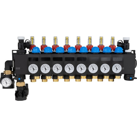 ProCalida CC 1 na 8 obiegów grzewczych, rotametry 0,75÷3,75 l/min