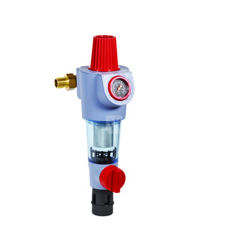 Filtr z płukaniem wstecznym i regulatorem ciśnienia, 2", siatka 100 mikronów, bezołowiowy