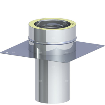 Płyta fundamentowa dla podwyższenia komina fi 160mmmax. wysokość od podstawy 1,5m max. wysokość od podstawy 1,5m