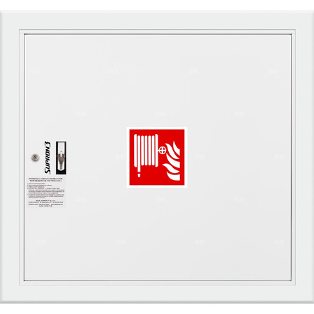 Hydrant DN 25 wnękowy, wąż 20 m, zamek patent, RAL 9003