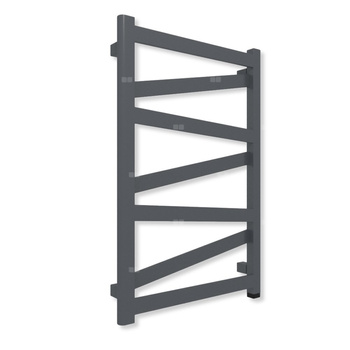 Grzejnik elektryczny TERMA VIPERA ONE 750 x 500 mm, kolor metaliczna czerń, moc 300 W, podłączenie E8, kabel prosty bez wtyczki biały