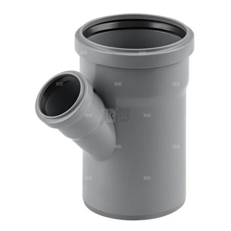 Trójnik MAGNAPLAST HT PLUS HTEA 45' PP DN 110 x DN 50 x DN 110 (ww x ww x wz), kolor szary