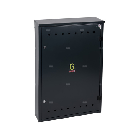 Punkt redukcyjno-pomiarowy na 3-4 gazomerzy G4/G6,w pionie,w skrzynce metalowej - antracyt