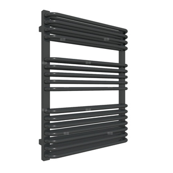 Grzejnik drabinkowy TERMA TYTUS, podłączenie ZX, wym. 820 x 640 mm, kolor czarny jak kruk soft (farba), moc 755W