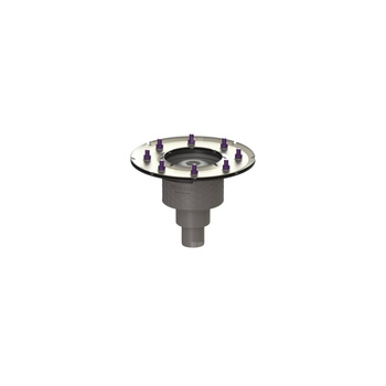 Korpus wpustu Practicus DN 50, odpł. pion., z kołnierzem dociskowym