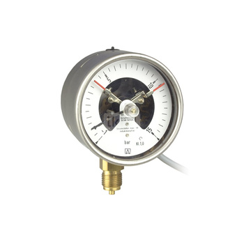 Manometr z rurką Bourdona AFRISO RF kontaktowy magnetyczny MK2 0/40 bar G1/2B radialne fi 100 mm, kl. 1,0%