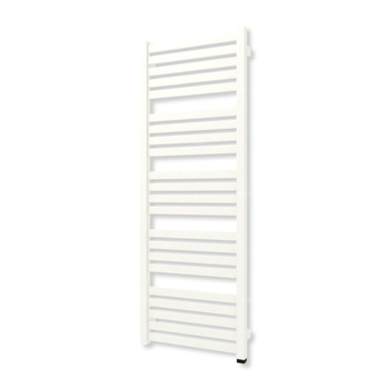 Grzejnik elektryczny TERMA MARLIN ONE 1180 x 430 mm, kolor biały drogowy RAL9016, moc 400 W, podłączenie E8, kabel prosty z wtyczką czarny