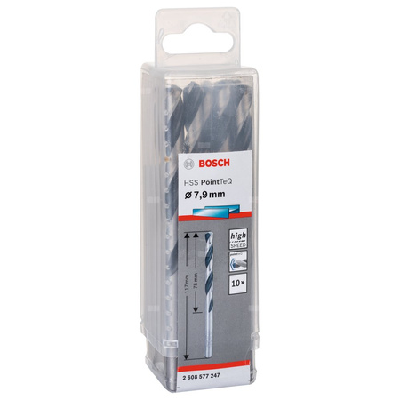 WIERT. HSS POINTTEQ 7.9MM 10PC