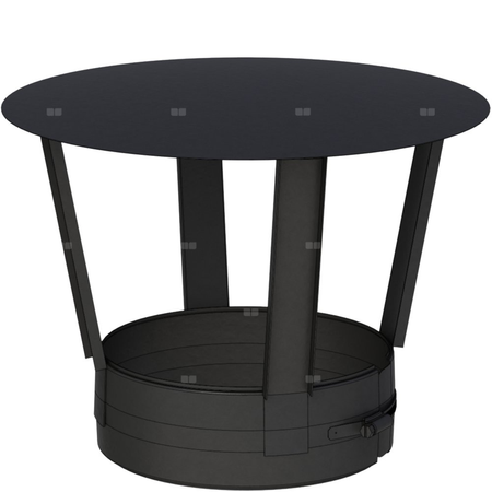 Daszek przeciwdeszczowy fi 200mmlakierowany na czarno lakierowany na czarno