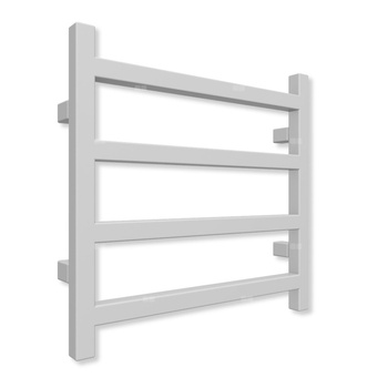 Grzejnik elektryczny TERMA SIMPLE 480 x 500 mm, kolor szary mleczny RAL7047, moc 200 W, podłączenie E1, kabel spiralny z wtyczką