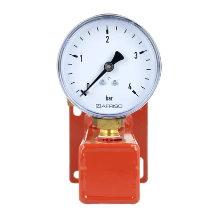 Zespół przyłączeniowy AFRISO BSS 3/4'' GW x GW, max. 1.5 bar + wskaźnik ciśnienia