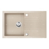 MEZZO II zlewozmywak granitowy 1-komorowy  48/78, piasek