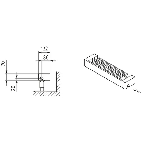 Kermi konwektor KNN22 70x122x3200 RAL 9016, 6 bar, z osłoną, podł. 14