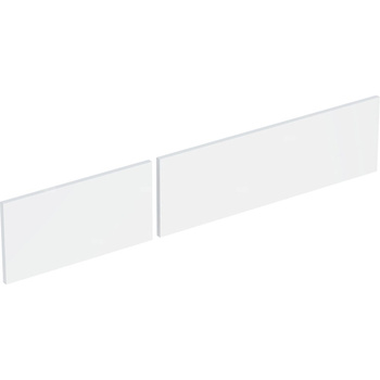 Zestaw frontów szuflad (2 szt.) do dolnej szafki pod umywalkę GEBERIT, kol. biały wysoki połysk szer.1200 mm