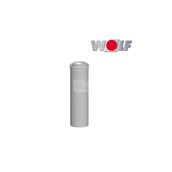 Przewód powietrzno-spalinowy DN110/160, kolor biały, wsuwany, długość 2000 mm