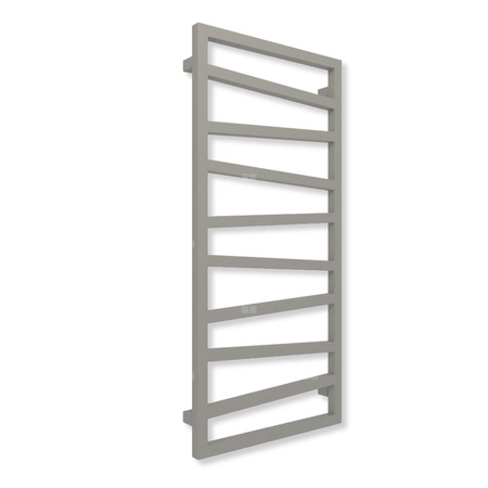 Grzejnik drabinkowy TERMA ZIGZAG, podłączenie O1, wym. 1310 x 500 mm, kolor ciemne aluminium metaliczny RAL9007 (farba), moc 490W