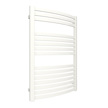 Grzejnik elektryczny TERMA DEXTER 600 x 860 mm, kolor biały drogowy RAL9016, moc 600 W, podłączenie E1, kabel spiralny z wtyczką