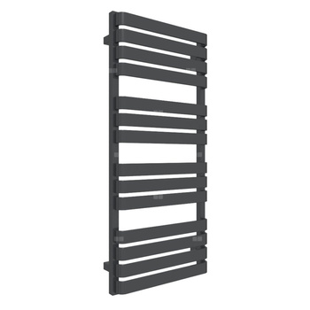 Grzejnik elektryczny TERMA WARP T 500 x 1110 mm, kolor metaliczna czerń, moc 600 W, podłączenie E8, kabel prosty bez wtyczki z maskownicą