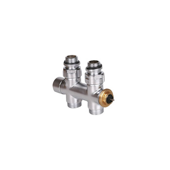 Zawór termostatyczny prosty 50 oś CYLINDER, Lewy, GZ 1/2"-GZ 24-19, Satyna, (V37500RDX)